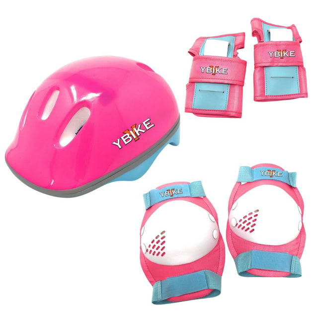 YBIKE Protective Gear Set: Child's Helmet, Wrist Guards, Knee Pads - NSG Products