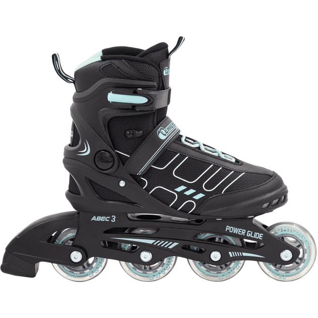 Chicago Adult Inline Skates Women's Black/Agua - NSG Products