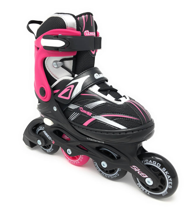 Chicago 2020 New Girls 5 Size Adjustable Inline Skates - NSG Products