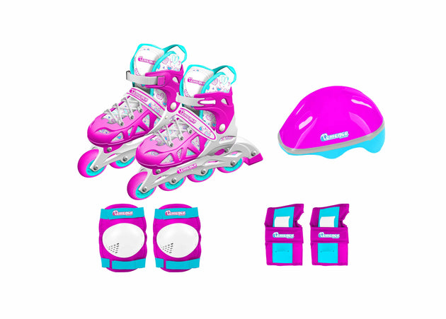Chicago 2020 In Line Training Skate Combination Set - Pink/Purple - NSG Products