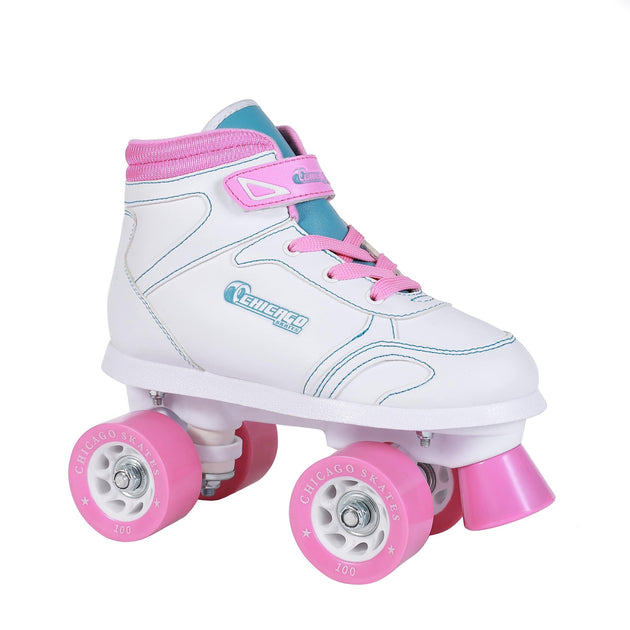 Chicago Girl's Sidewalk Skate - White - NSG Products